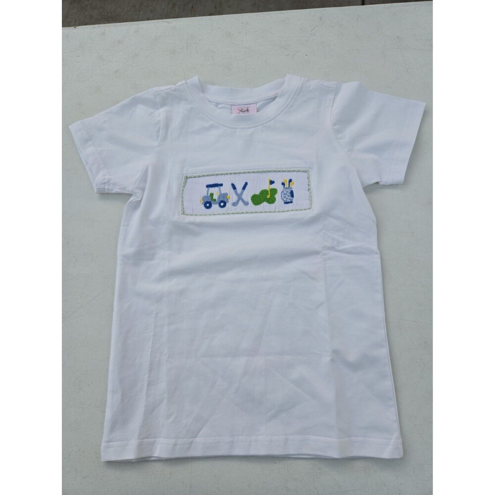 Shop Teeta Boys golf Embroidered T Shirt Size 5 NWT